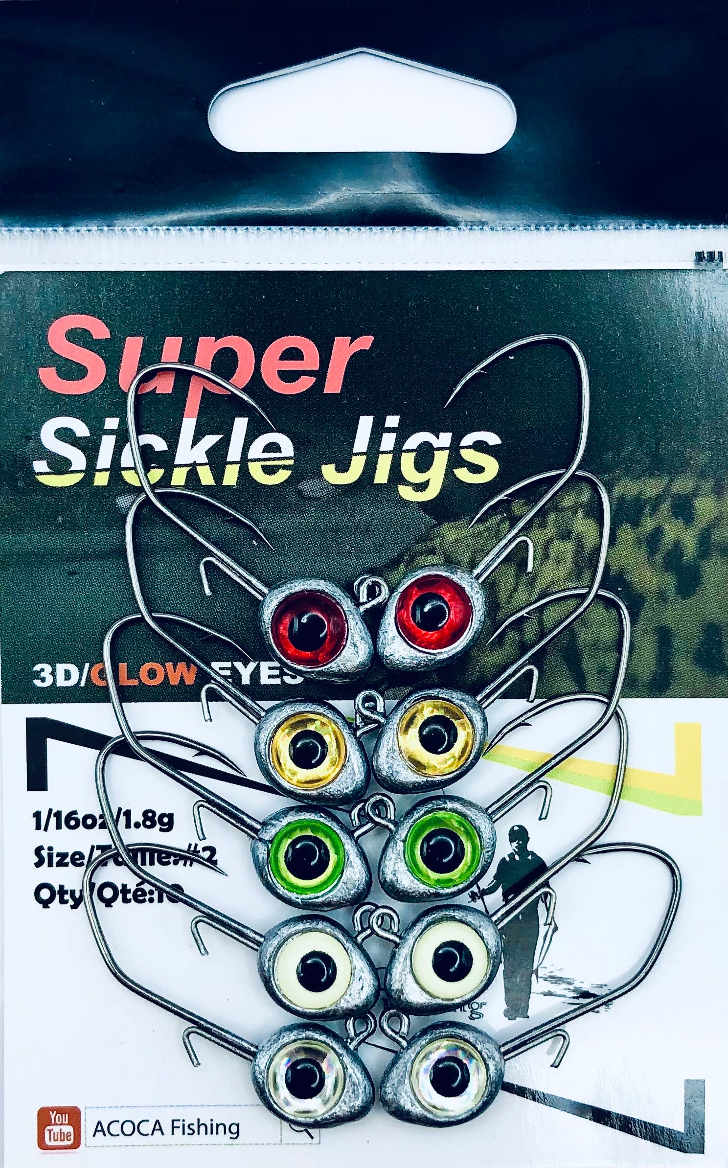 SUPER Sickle Jigs Ⅱ Three Swordsmen 1/16oz 1.8g Hook #2 10/Pack – ACOCA  FISHING