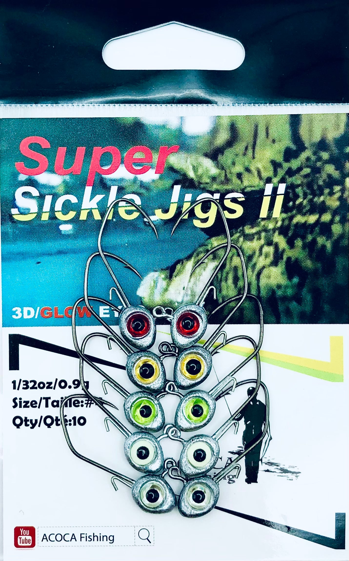 SUPER Sickle Jigs Ⅱ Three Swordsmen 1/16oz 1.8g Hook #2 10/Pack