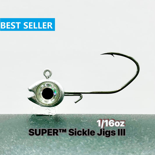 ACOCA #2 SUPER™ Sickle Jigs III Three Swordsmen 1/16oz 1.8g Jighead Hook #2 10/Pack